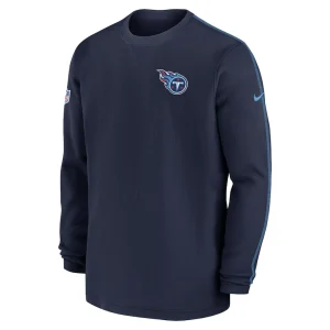 Tennessee titans nike 2024 sideline coaches long sleeve top Navy M