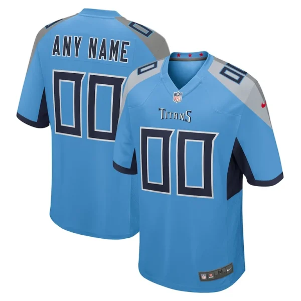 Tennessee titans nike alternate custom game jersey Light blue