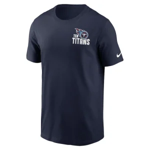 Tennessee titans nike blitz essential t shirt Navy M