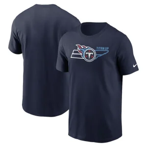 Tennessee titans nike essential local phrase t shirt Navy