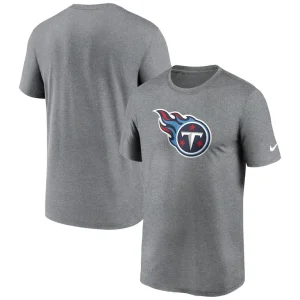 Tennessee titans nike legend logo performance t shirt Heather charcoal