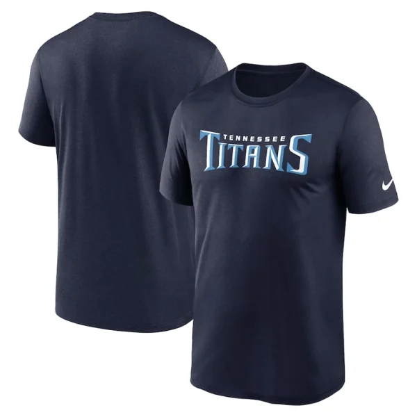 Tennessee titans nike primetime legend wordmark performance t shirt Navy