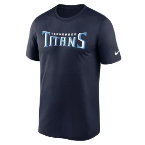 Tennessee titans nike primetime legend wordmark performance t shirt Navy M