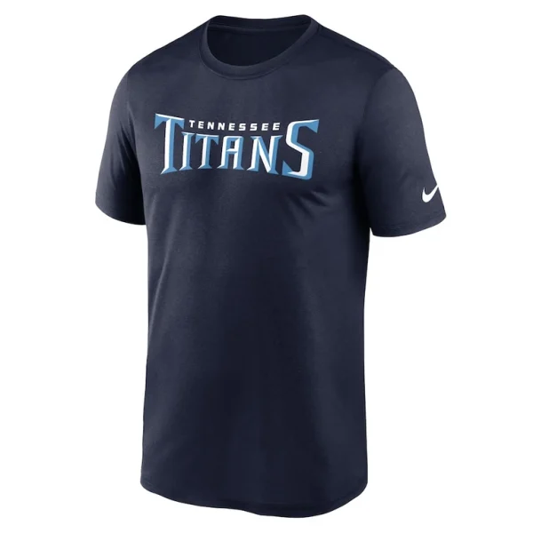 Tennessee titans nike primetime legend wordmark performance t shirt Navy M