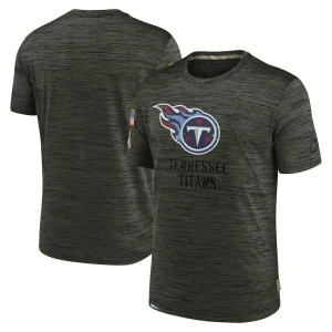 Tennessee titans nike salute to service velocity team t shirt Olive