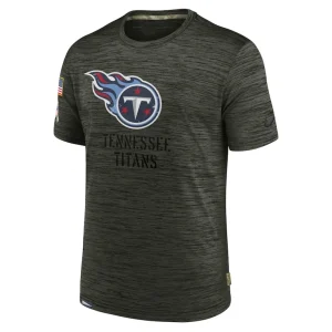 Tennessee titans nike salute to service velocity team t shirt Olive M