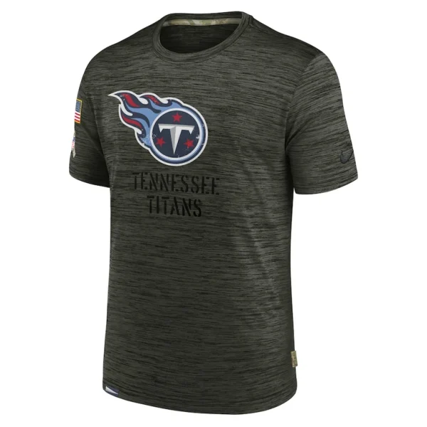 Tennessee titans nike salute to service velocity team t shirt Olive M