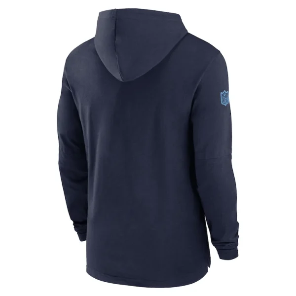 Tennessee titans nike sideline hoodie performance long sleeve t shirt Navy L