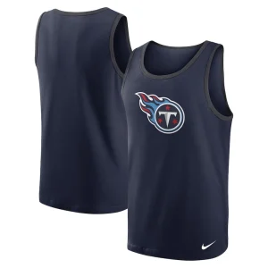 Tennessee titans nike tri blend tank top Navy