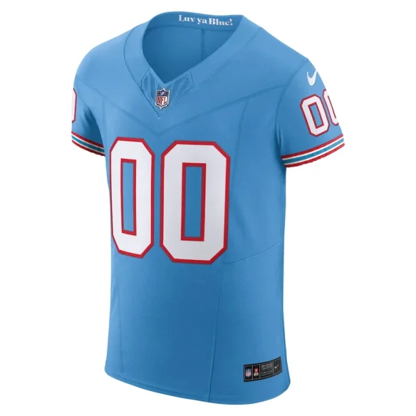 Tennessee titans nike vapor f.u.s.e. elite custom jersey Light blue 44
