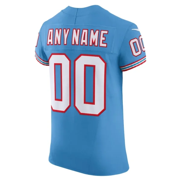 Tennessee titans nike vapor f.u.s.e. elite custom jersey Light blue 48