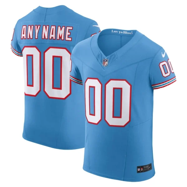 Tennessee titans nike vapor f.u.s.e. elite custom jersey Light blue