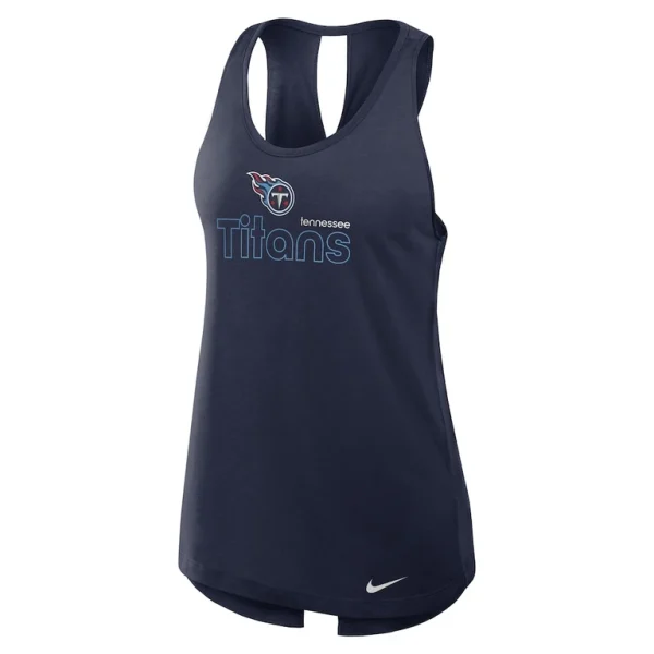Tennessee titans nike womens crossback performance tank top Navy S