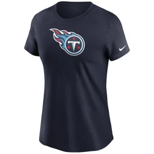 Tennessee titans nike womens logo essential t shirt Navy S