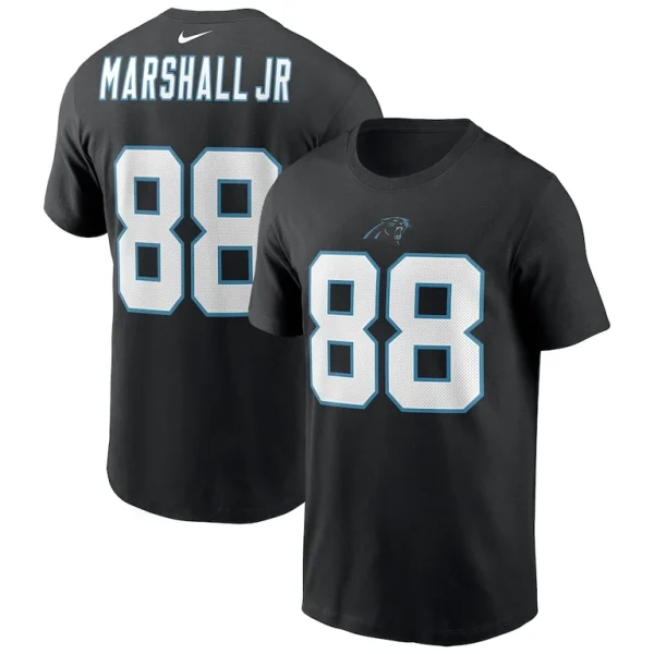 Terrace marshall jr. carolina panthers nike player name number t shirt Black
