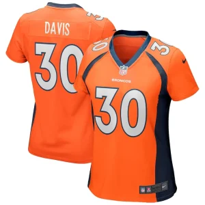 Terrell davis denver broncos nike womens game retired player jersey Orange
