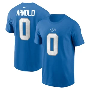Terrion arnold detroit lions nike name number t shirt Blue