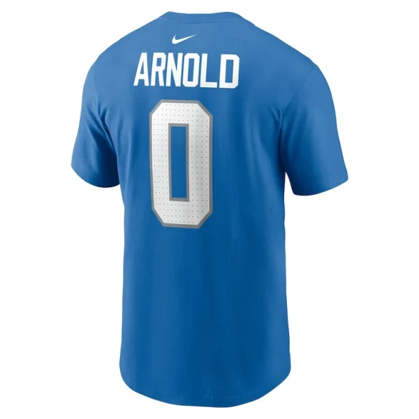 Terrion arnold detroit lions nike name number t shirt Blue L