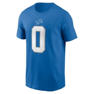 Terrion arnold detroit lions nike name number t shirt Blue M