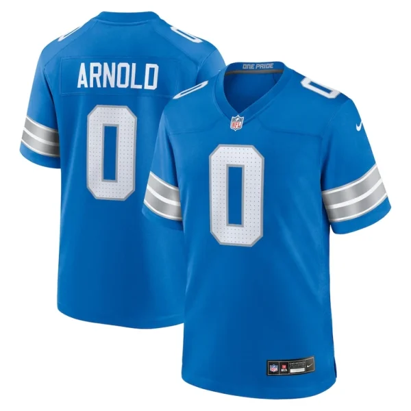 Terrion arnold detroit lions nike player game jersey Blue