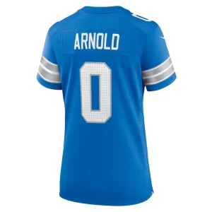 Terrion arnold detroit lions nike womens team game jersey Blue L