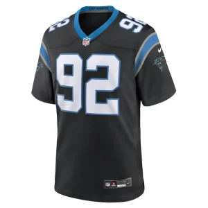 Tershawn wharton carolina panthers nike team game jersey Black M