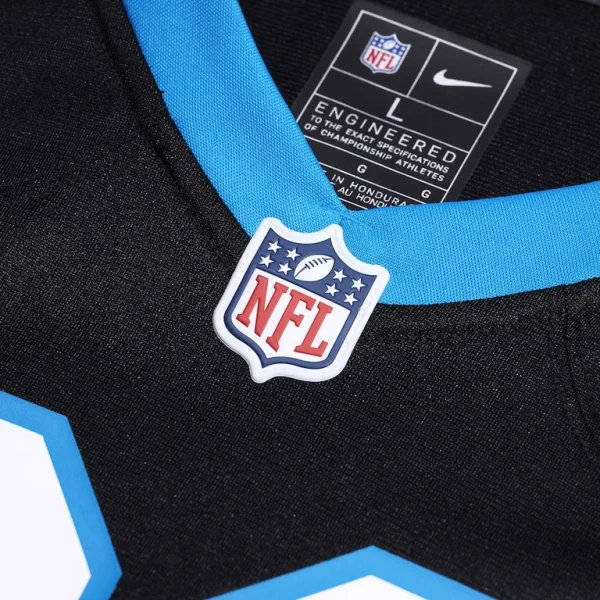 Tershawn wharton carolina panthers nike team game jersey Black XL