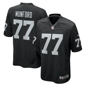 Thayer munford jr. las vegas raiders nike team game jersey Black