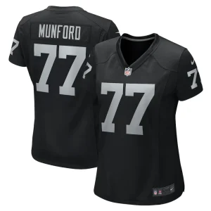 Thayer munford jr. las vegas raiders nike womens team game jersey Black