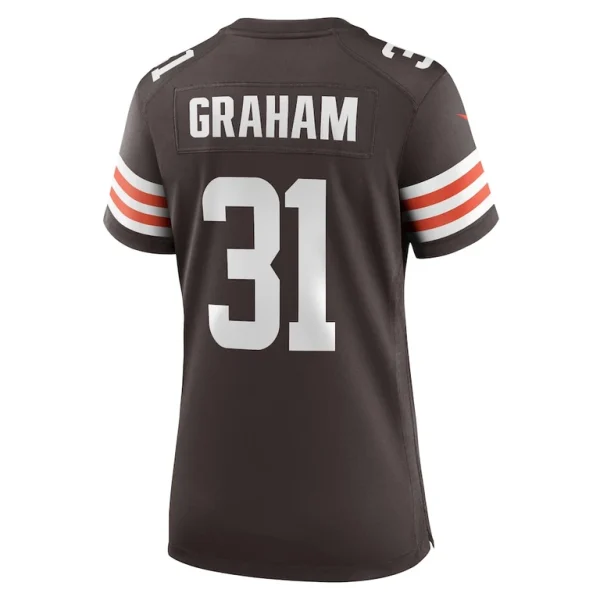 Thomas graham jr. cleveland browns nike womens team game jersey Brown L