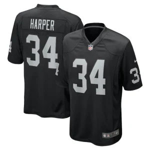 Thomas harper las vegas raiders nike team game jersey Black