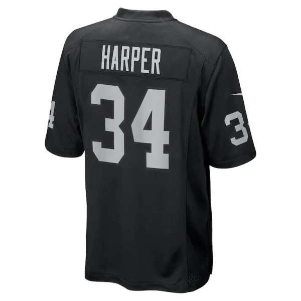 Thomas harper las vegas raiders nike team game jersey Black L
