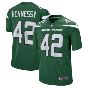 Thomas hennessy new york jets nike game jersey Gotham green