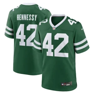 Thomas hennessy new york jets nike team game jersey Legacy green