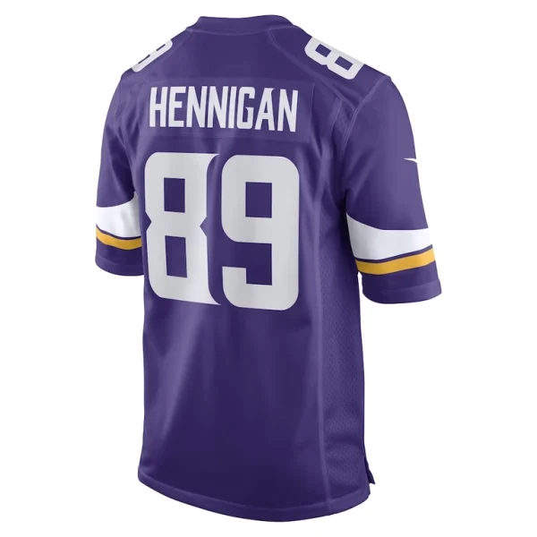 Thomas hennigan minnesota vikings nike game player jersey Purple L