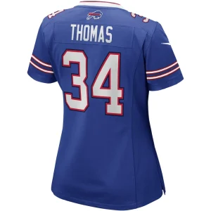 Thurman thomas buffalo bills nike womens game retired player jersey Royal L