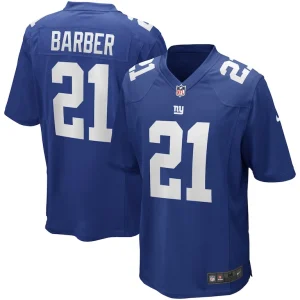 Tiki barber new york giants nike game retired player jersey Royal