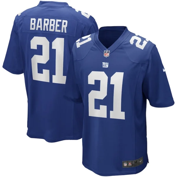 Tiki barber new york giants nike game retired player jersey Royal