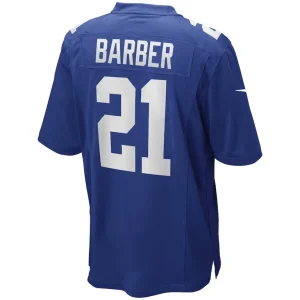 Tiki barber new york giants nike game retired player jersey Royal L