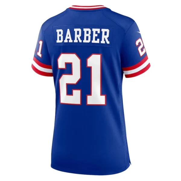Tiki barber new york giants nike womens classic retired player game jersey Royal L