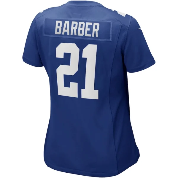 Tiki barber new york giants nike womens game retired player jersey Royal L