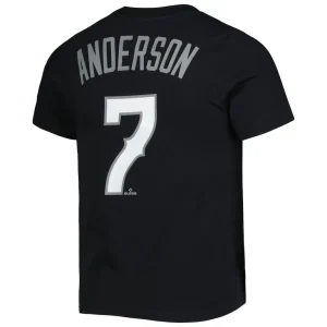 Tim anderson chicago white sox nike preschool city connect name number t shirt Black 7