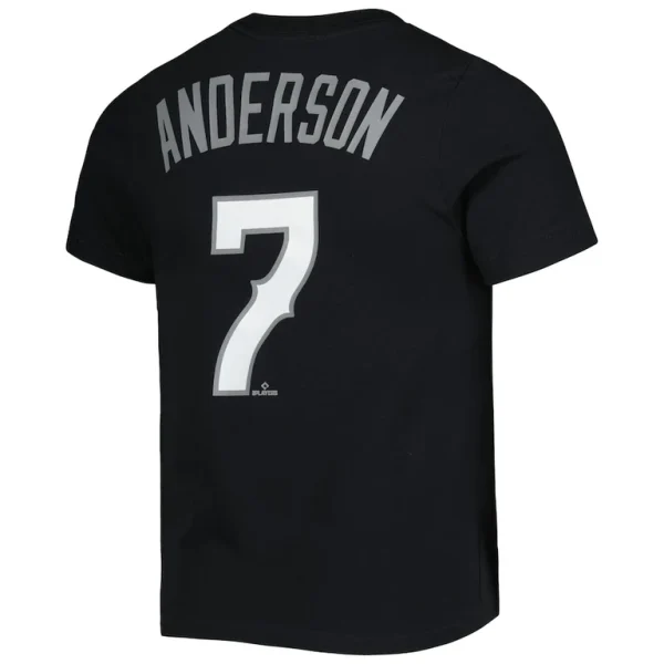 Tim anderson chicago white sox nike preschool city connect name number t shirt Black 7