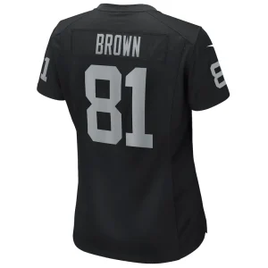 Tim brown las vegas raiders nike womens game retired player jersey Black L