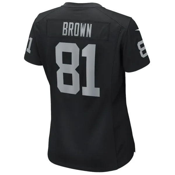 Tim brown las vegas raiders nike womens game retired player jersey Black L