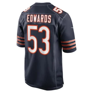 Tj edwards chicago bears nike game player jersey Navy L