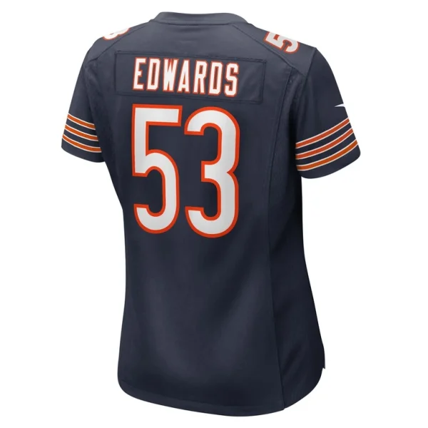 Tj edwards chicago bears nike womens game player jersey Navy L