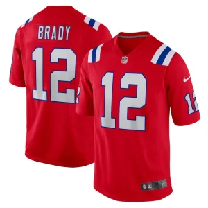 Tom brady new england patriots nike retired game jersey Red