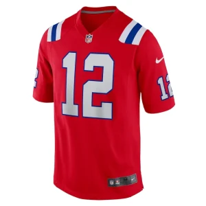 Tom brady new england patriots nike retired game jersey Red M