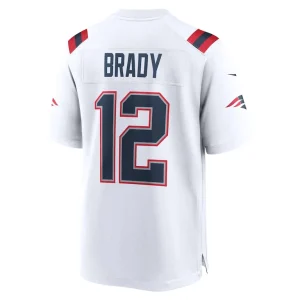 Tom brady new england patriots nike retired game jersey White L